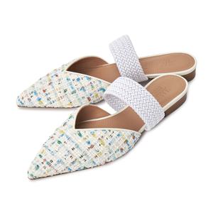 말론 슐저 MAISIE FLAT 70 MILK WHITE 여자 뮬 샌들