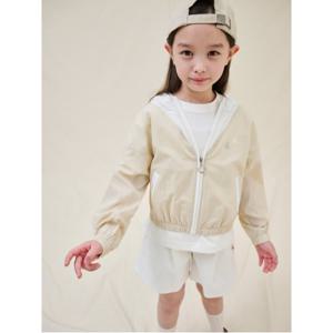 에어리 패널드 바람막이 점퍼 - 아이보리