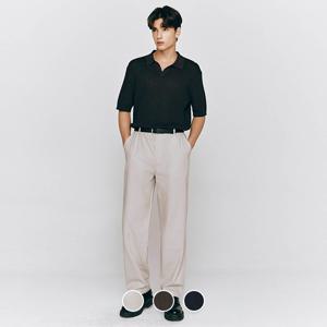 남성 여름 루즈핏 린넨/코튼 혼방 마 밴딩 팬츠 긴바지 115529