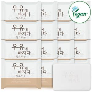 우유에 빠지다 비누 올인원 클렌징 세수비누 100g 16개