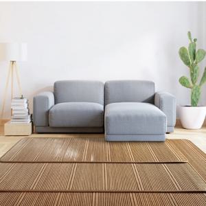 한일의료기 국내제작 여름 대자리 17mm 도톰한 대나무 돗자리 카페트 브라운 싱글 90x200cm