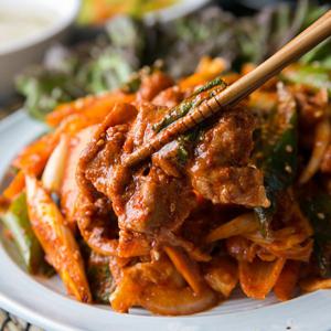 haccp인증 국내산 한돈 고추장 주물럭 300g x6팩(총 1.8kg) 4만원 이상 구매시 수제 떡갈비 무료 증정