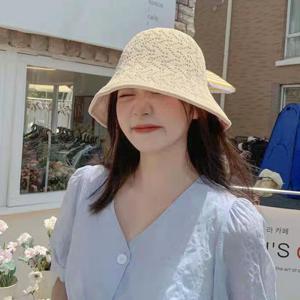 펀칭 니트 여름 버킷햇 여성 햇빛가리개 벙거지모자
