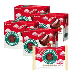 오리온 초코파이하우스 딸기앤크림 초코파이딸기 408g X4개