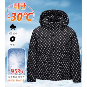 남녀공용 패션 다포켓 후드 숏 패딩 겨울 방한 루즈핏 캐주얼 패딩 M-4XL