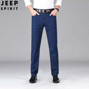 JEEP SPIRIT 남성 데님 팬츠 일자핏 초박형 아이스 여름 스판 청바지