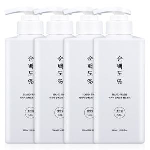 순백도 핸드워시 대용량 손세정제 500ml 4개