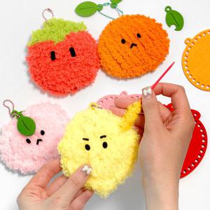 뜨개 키링 만들기 키트 diy 학교 수업 12개세트