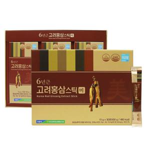 지리산마천농협 6년근 고려홍삼스틱 미 15gx30포