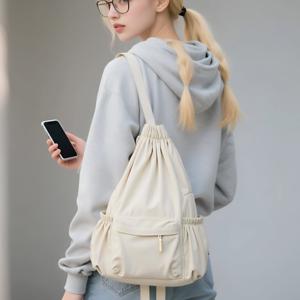 나일론 조리개 백팩 대학생 여행 가벼운 데일리 여성 남자 학생 백팩 여행용 가방 CY800873