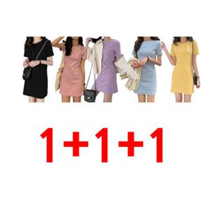 1+1+1 원피스 여름 신상 미니 기장 여성복 슬림패션 여성복 스커트