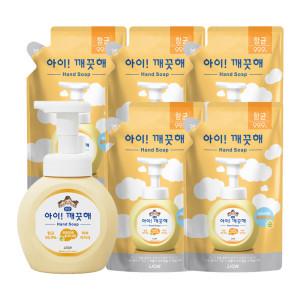 아이깨끗해 핸드워시 순향 용기 250ml 1개+리필 200ml 5개
