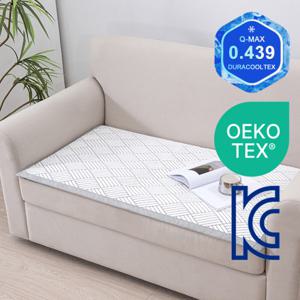 듀라에어 3중직 Q-MAX 0.439 오코텍스인증 시원한 쇼파 쿨패드 냉감 소파패드 고정형