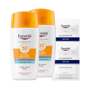 (1+1)유세린 페이스 하이드로 프로텍트 선크림 50ml SPF50+ +사은품