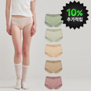 항균 노라인 순면팬티 5매입
