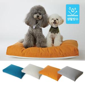 멍멍아띠  국내생산 커버솜 세탁가능70x50cm 커버분리 강아지 방석 오렌지