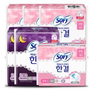 쏘피 한결 대형 10Px3+오버나이트 10Px2+중형 16P