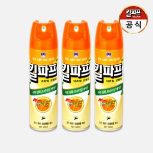 내츄럴 오렌지 에어졸 500ml 3개입 1박스 모기 파리 집진드기 퇴치제 살충제