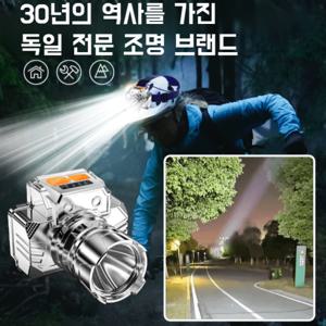 원거리 조명 고휘도 헤드라이트 LED충전식헤드랜턴 스마트해드램프 장거리 충전식 전조등 야외 캠핑 광부의