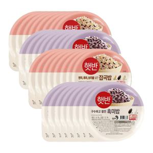 햇반흑미밥210gx16+매일잡곡밥210gx16