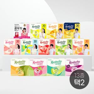 티젠 콤부차 30스틱X2박스 택2 당0g 저칼로리 / 건강하고 맛있는 수분섭취~