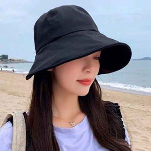 자외선차단 여성 여름 벨크로 보넷 벙거지 모자 여자 버킷햇 햇빛가리개 등산 썬캡 모자 D35