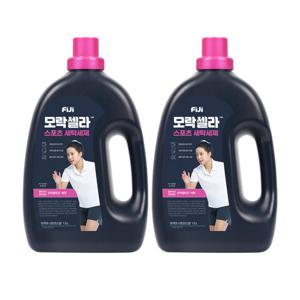 피지 모락셀라 스포츠 세탁세제 일반드럼 겸용 시트러스향 1.5L 2개