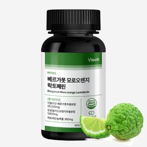 바이솔트 이탈리아산 베르가못 폴리페놀 모로오렌지 락토페린 600mgx60정 1병 (2개월분)