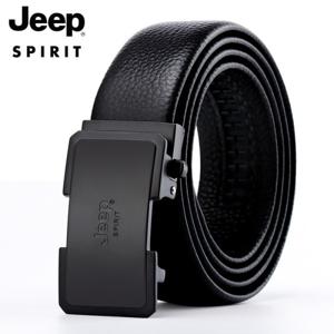 JEEP SPIRIT 남성용 최상급 소가죽 자동 버클 벨트 OM18CD996BT0413