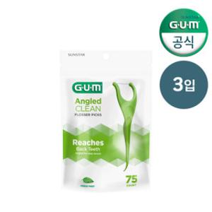 GUM 검 치과 Y자형 스마트 일회용 치실(75p) 898 3개