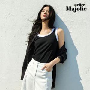 아뜰리에마졸리 25SS 에센셜 코튼 슬리브리스 탑 4종 런칭 가격 69900원