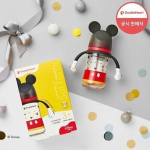 더블하트 3세대 디즈니젖병 160/240ml (노꼭지) + 젖꼭지 0개/2개