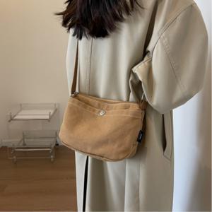여름 여성용 캔버스 미니 크로스백 / 데일리 외출 마실 가방 3컬러