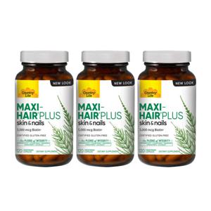 (오플닷컴) 3개 맥시 헤어 플러스 스킨 네일 비오틴 5000 mcg 120 베지 캡슐 빠른직구
