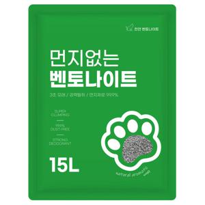 고양이모래 벤토나이트 화장실 스마일 먼지없는 모래 대용량 15L 1개