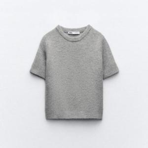 여성 스웨터/니트/반팔 니트 크롭 탑 5536 139 MID-GREY