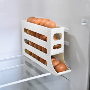 슬라이딩 계란 트레이 보관함 에그트레이 케이스 보관 계란통 홀더 서랍 냉장고정리용기 정리트레이