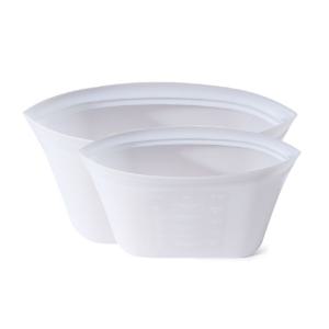 바른락 스탠드 실리콘 지퍼백 2P세트(대 1500ml 1P 중 1000ml 1P)