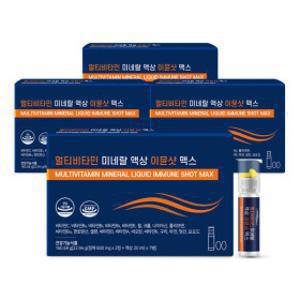 멀티비타민 미네랄 액상 이뮨샷 맥스 7개입 4박스(총 28개입) 종합 멀티비타민 이뮨