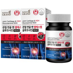 MSM 엠에스엠 조인트 글루코사민 2100mg x 60정 2병 2개월분