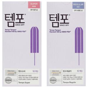뉴템포 탐폰 슈퍼 - 레귤러 60개입 친환경 - 유기농 제품