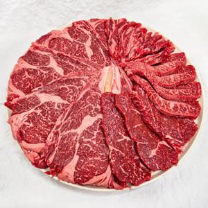 한우 1등급 소한마리세트 1kg 등심 갈비살 채끝 부채살 모듬 소고기 선물세트 소스3종 증정 3~4인분