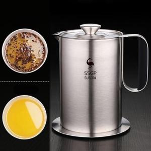 기타주방잡화독일SSGP 식용유 분리기 304sus 튀김망 냄비 필터 분리 1500ml