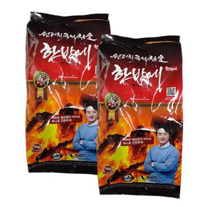 바비큐 숯 1kg 2kg 참숯 구매시 캠핑식기용품23p증정