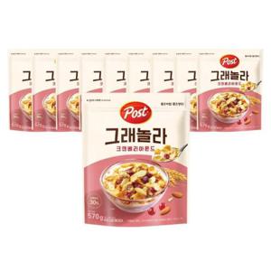 동서식품 포스트 그래놀라 크랜베리 아몬드 570g 10개