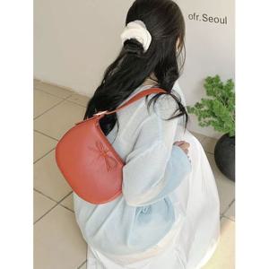 [엘케이트] 여성 토트백 반달 리본 호보백 데일리 가방 LCB258