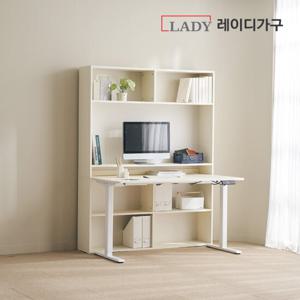 레이디가구 코튼M 오픈 책장 세트 모션데스크_일반형 1400