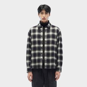 [시리즈(series)]옴브레 체크 셔츠(SASFW24531BKX)