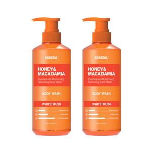 쿤달 허니 앤 마카다미아 퓨어 바디워시 화이트머스크 500ml x2개