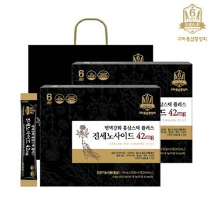 고려홍삼중앙회 면역강화홍삼스틱 플러스 진세노사이드42mg 2box